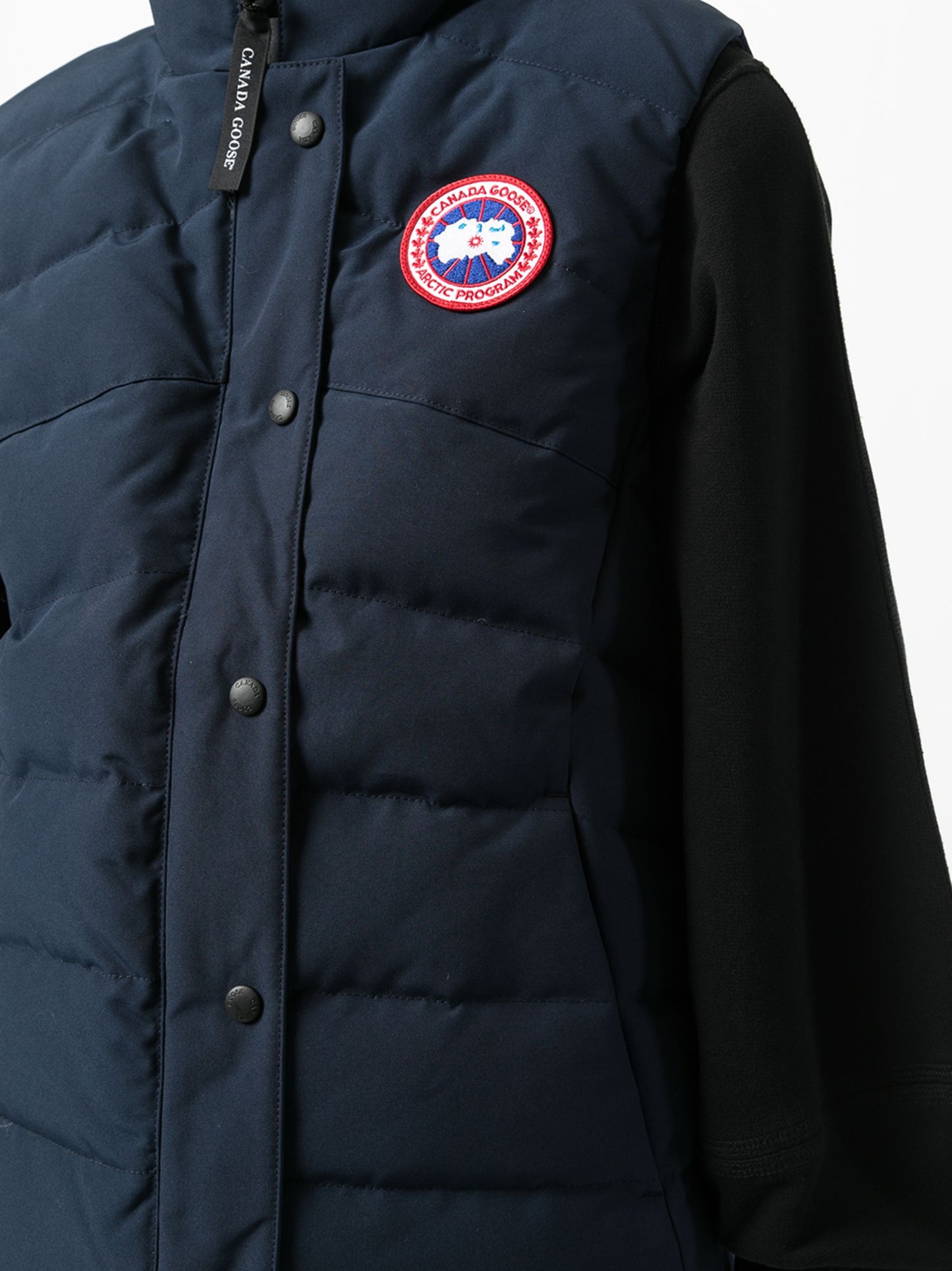 Blue Logo Patch Padded vest