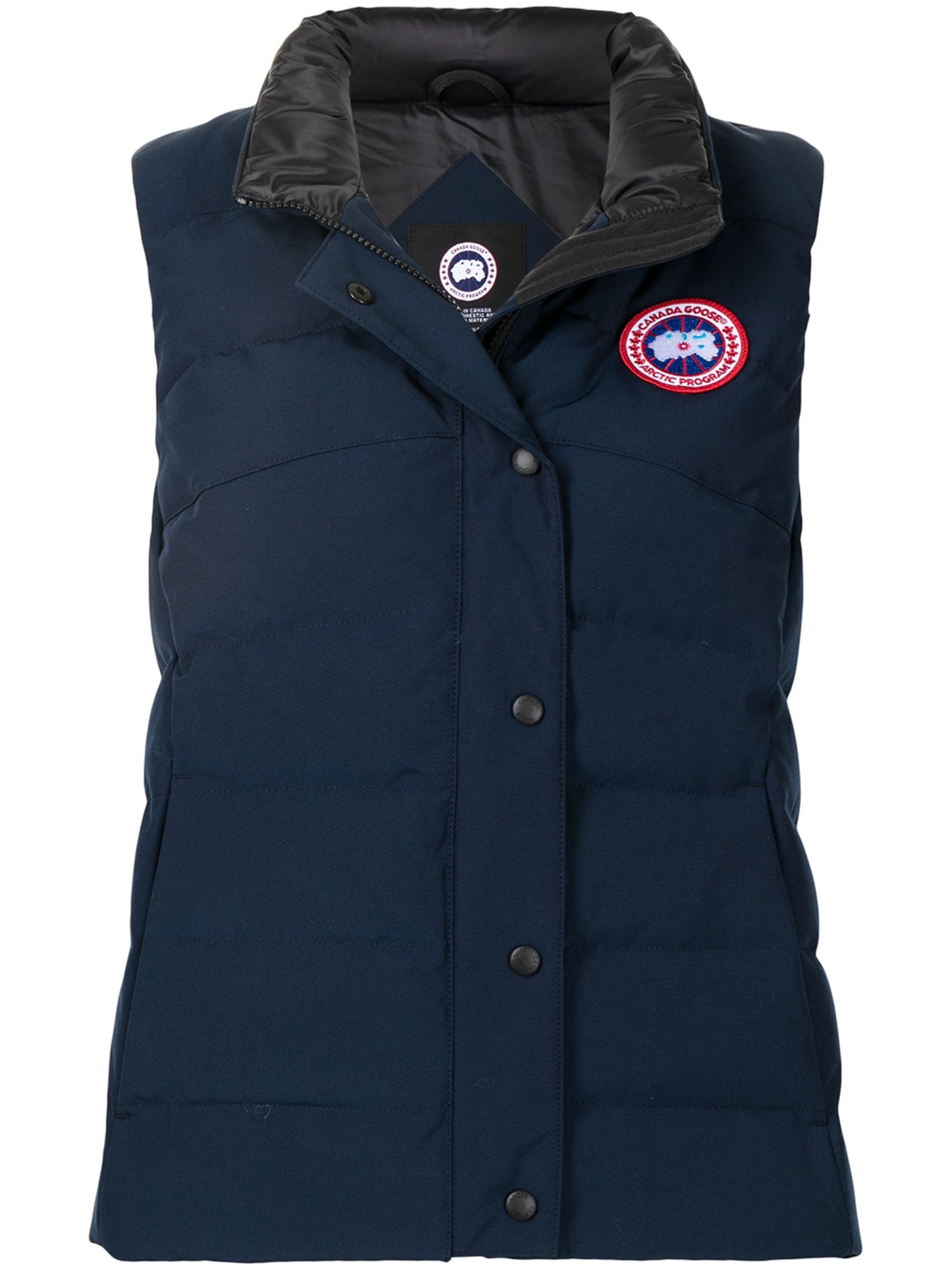 Blue Logo Patch Padded vest