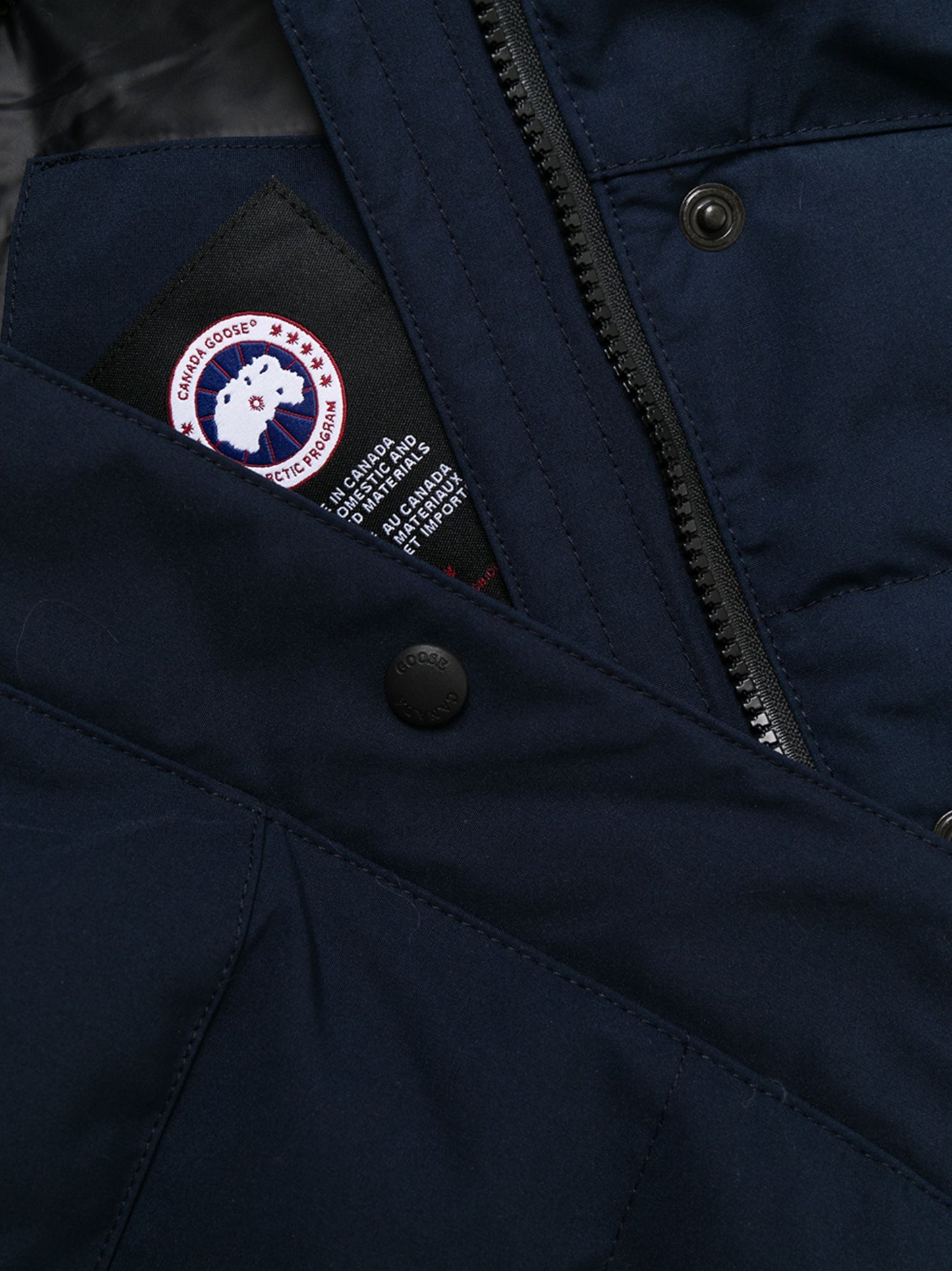 Blue Logo Patch Padded vest