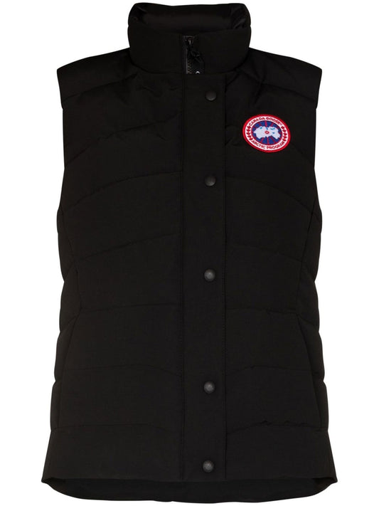 Freestyle logo-patch padded vest