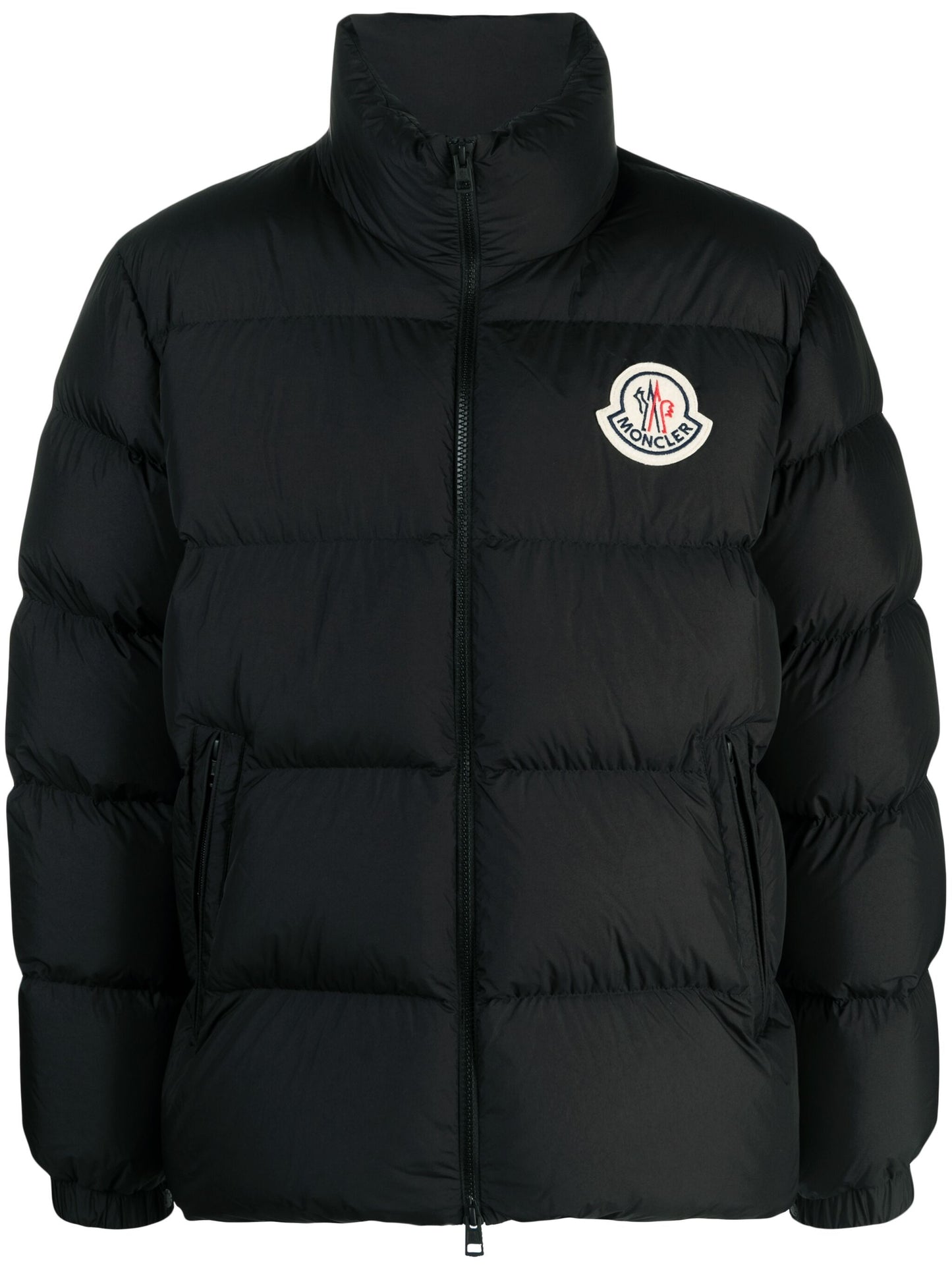 Citalia logo-patch padded jacket