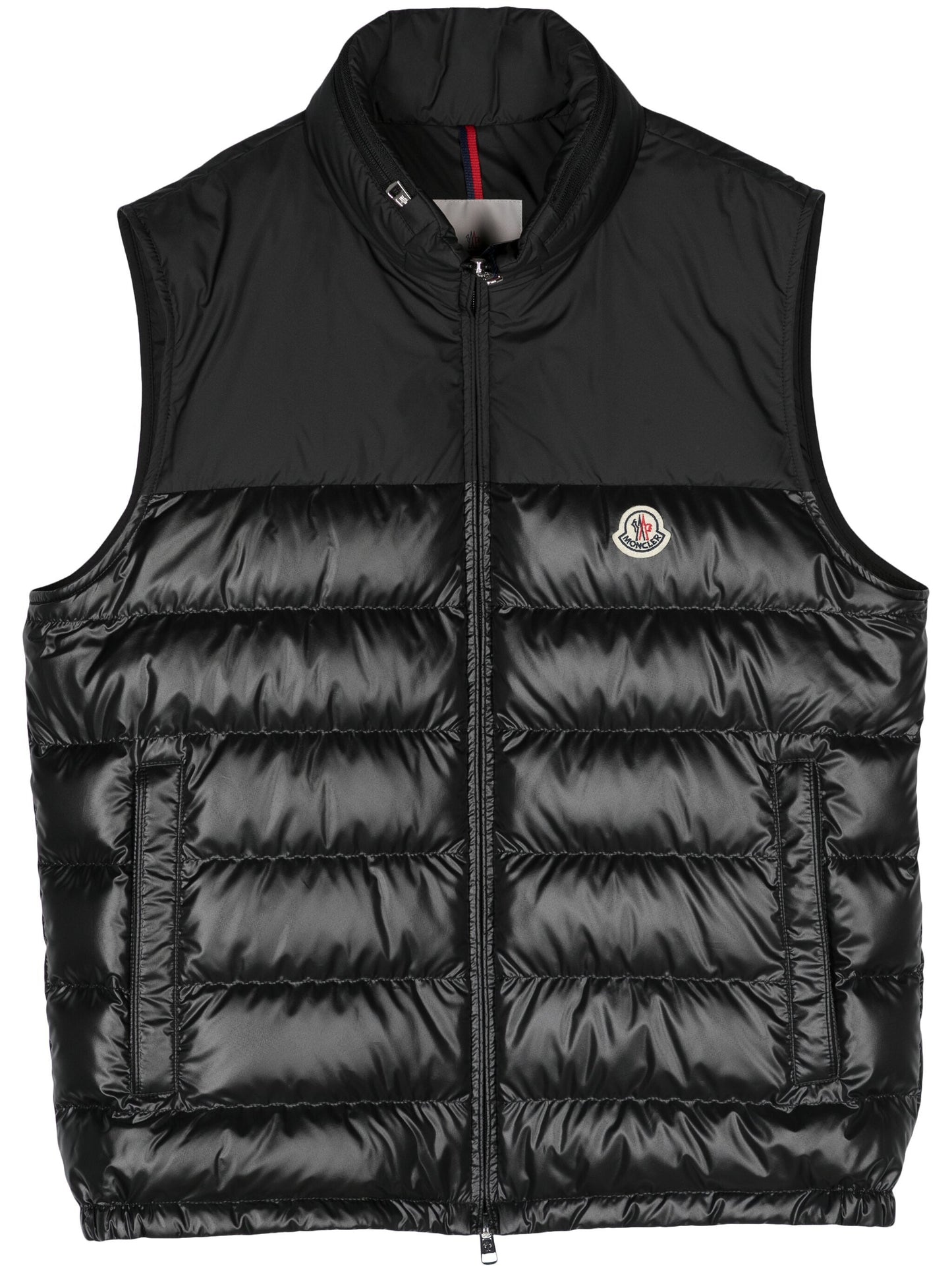 Patch down-feather vest